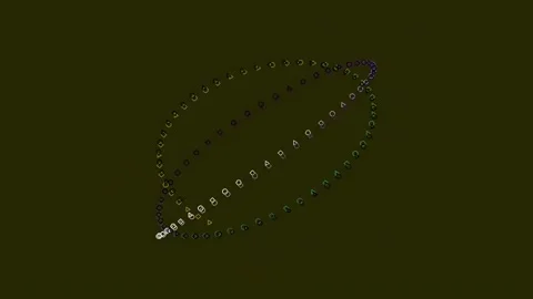 Abstract digital data network flow on dark background technology animation Stock Footage 342203425