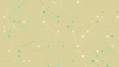 Abstract digital data network representation with connected dots and lines .. Stock Illustration