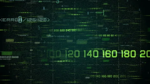 Abstract Digital Data Network Stream, Code Grid Motion Background 库存影片 336615139