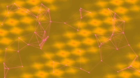 Abstract digital data network visualization with glowing connections and bl.. Stock Footage 335518560