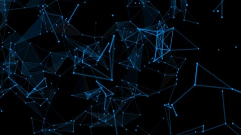 Abstract digital data nodes and connection paths within any type of network or Stock Footage 99082938