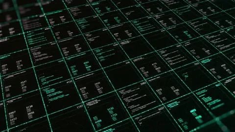 Abstract digital data report of an enterprise, seamless loop. Animation Stock Footage 146345233