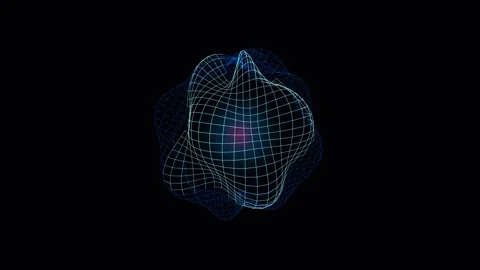 Abstract digital data sphere animation Stock Footage 346149777
