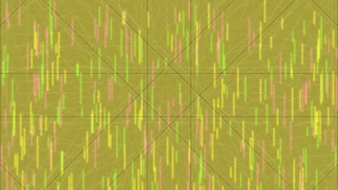 Abstract digital data stream animation on deep purple background Stock Footage 336168877