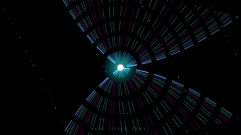 Abstract digital data stream animation with glowing light source Stock Footage 344752132