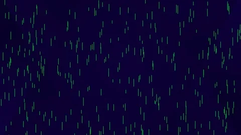 Abstract digital data stream background with glowing green particle flow effe Stock Footage 337500578