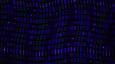 Abstract Digital Data Stream Background with Glowing Blue Binary Code Anima.. Stock Footage 341779258