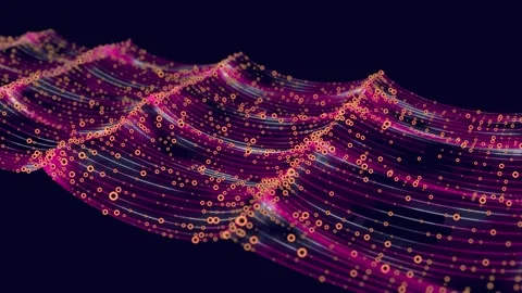 Abstract digital data stream in big data quantum computing. Concept for tec.. 스톡 동영상 332605240