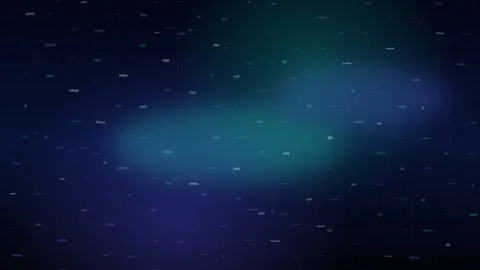Abstract digital data stream with blue and teal particles Stock Footage 335937034
