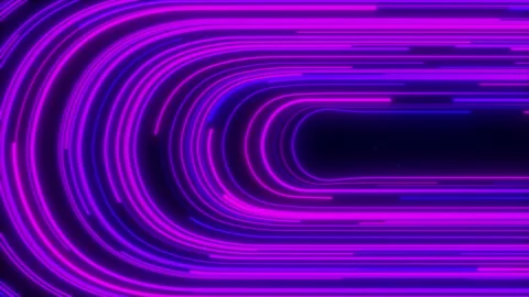 Abstract Digital Data Stream, Circular Big Data Light Speed Flow Stock Footage 336834282