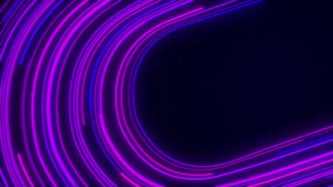 Abstract Digital Data Stream, Circular Big Data Light Speed Flow Stock Footage 336834283