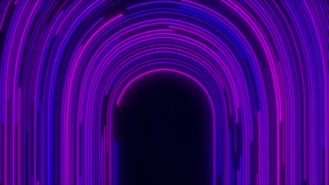 Abstract Digital Data Stream, Circular Big Data Light Speed Flow Stock Footage 336834300