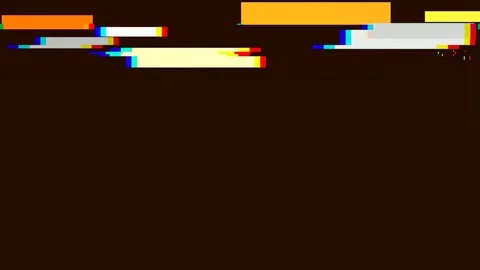 Abstract digital data stream flow with neon energy trails on black background Stock Footage 342203435