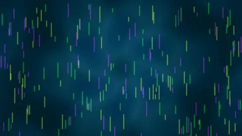 Abstract digital data stream flowing on dark green background Stock Footage 336881956