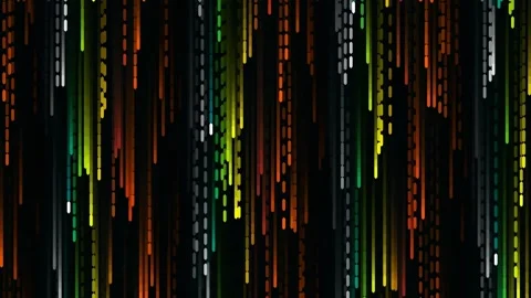 Abstract digital data stream flowing lines visualizing technology code matr.. Stock Footage 342203438