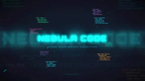 Abstract Digital Data Stream with Glowing Cyber Text and Futuristic Programming Stock Footage 336778955