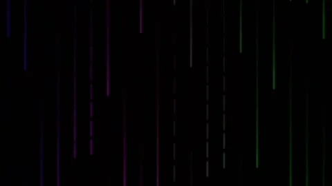 Abstract digital data stream with glowing neon diagonal lines background effe Stock Footage 342161523