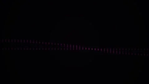 Abstract digital data stream with purple code on black background. Stock Footage 346325317