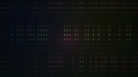 Abstract Digital Data Stream with Scrolling Binary Code and Matrix Style Vi.. Stock Footage 341804640