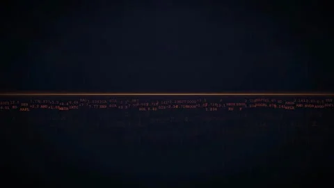 Abstract Digital Data Stream with Scrolling Code and Glitch Effects on Dark Stock Footage 343443132