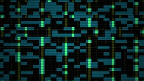 Abstract Digital Data Stream Visualization with Vertical Lines. Stock Footage 333912294