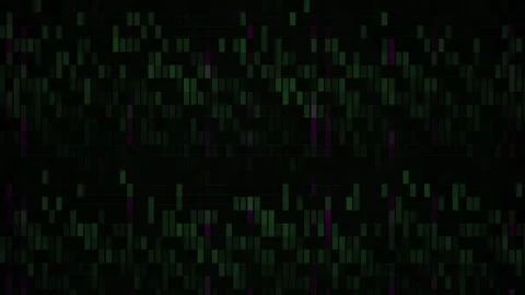 Abstract digital data stream visualization with green and red lines on blac.. Stock Footage 334443683