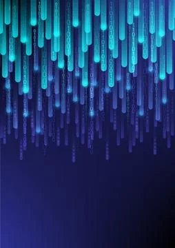 Abstract digital data system download computing technology background concept Stock Illustration