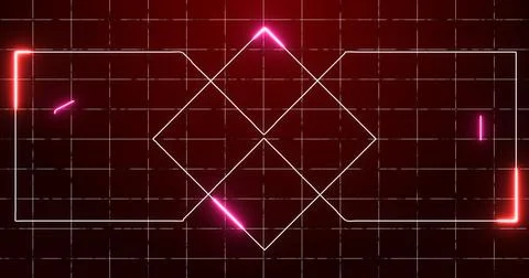 Abstract digital data technology animated futuristic background. Transferri.. Stock Illustration