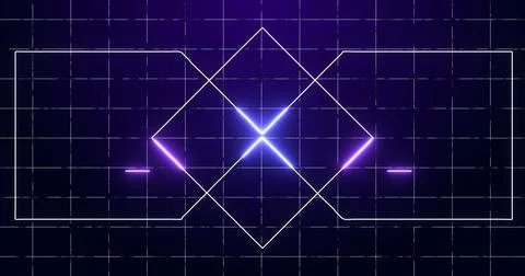 Abstract digital data technology animated futuristic background. Transferri.. Stock Illustration