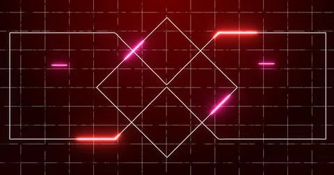 Abstract digital data technology animated futuristic background. Transferri.. Stock Illustration