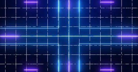 Abstract digital data technology animated lines futuristic background. Tran.. 스톡 일러스트