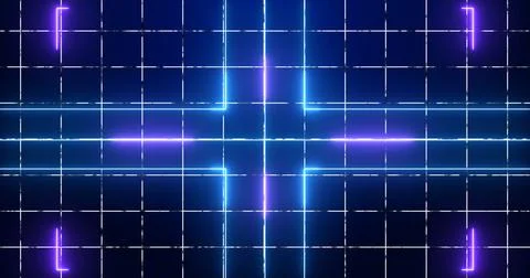 Abstract digital data technology animated lines futuristic background. Tran.. イラスト素材