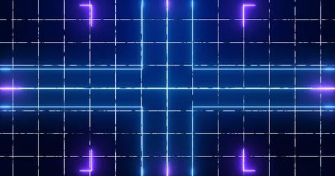 Abstract digital data technology animated lines futuristic background. Tran.. Stock Illustration
