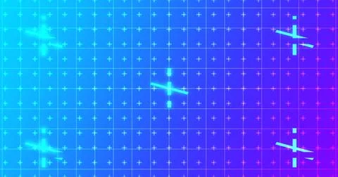 Abstract Digital Data Technology Geometric Design BG.Features animated geom.. Stock Illustration