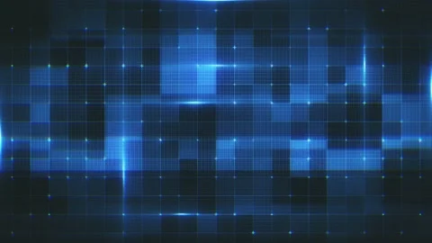 Abstract Digital Data Technology Grid Stock Footage 235783552
