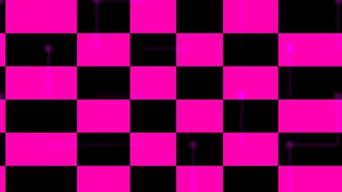 Abstract digital data transfer network loop on black screen with glowing pu.. Stock Footage 336533081