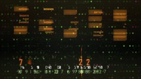 Abstract Digital Data Visualization Background Stock-Footage 321461478
