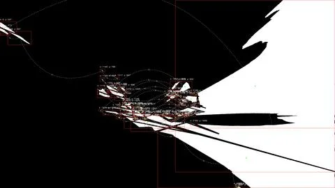 Abstract digital data visualization with connected lines and points Stock-Illustration