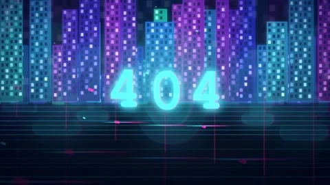 Abstract Digital Data Visualization with Glowing 404 Error Code in Futuristic Stock Footage 343431299
