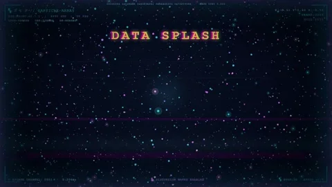 Abstract Digital Data Visualization with Glowing Particles and Futuristic Stock Footage 345757117