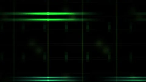 Abstract Digital Data Visualization with Green and Cyan Glowing Lines on Bl.. Stock Footage 333912179