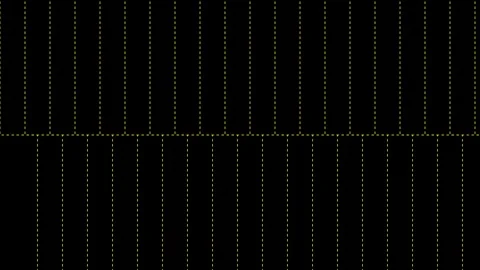 Abstract digital data visualization: repeating dash pattern animation on a .. Stock Footage 336836950