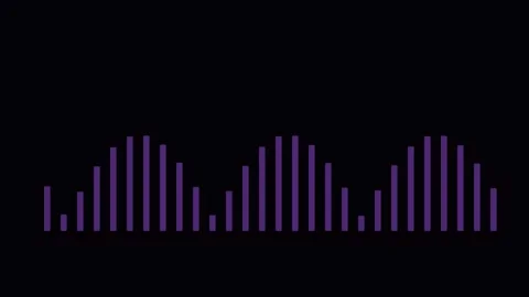 Abstract digital data visualization wave on black background 스톡 동영상 343631331