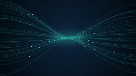 Abstract Digital Data Wave Animation Stock Footage 342044371