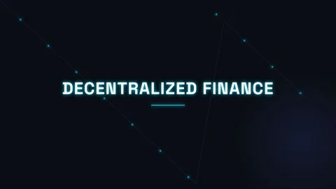 Abstract Digital Display: Decentralized Finance Technology Concept Stock Footage 336805751