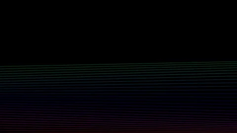 Abstract digital display featuring layered gradient horizontal light streaks Video stock 335117232