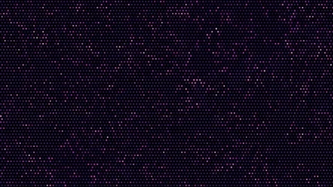 Abstract digital display pattern with flickering pulsating purple dots on a Stock Footage 333939827