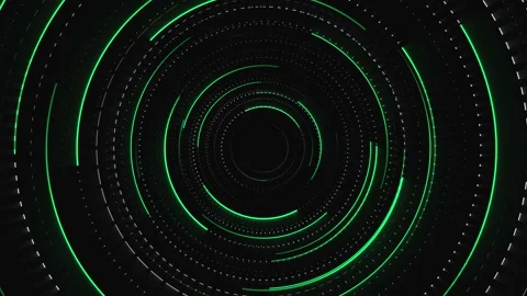 Abstract digital display with technological searching program. Future interface. Video stock 230072272