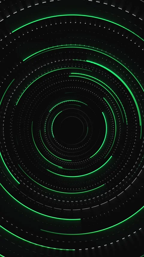 Abstract digital display with technological searching program. Vertical Video stock 230072281