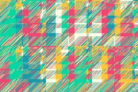Abstract digital distortion with layered glitch elements. The rough overlay.. Illustrazione stock